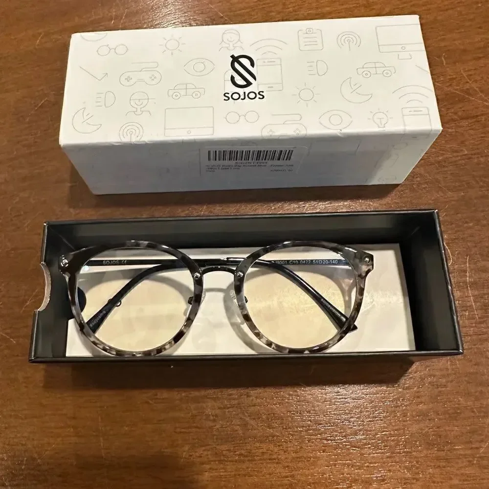 SOJOS SJ 9001 C1 0318 Tortoise Eyeglasses Frame 51-20-140mm B46mm / blue light